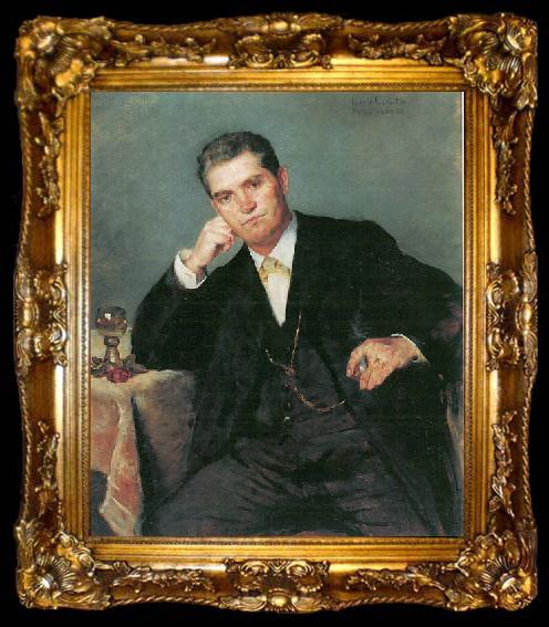framed  Lovis Corinth Portrat des Vaters Franz Heinrich Corinth, ta009-2